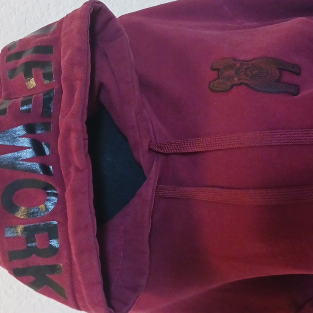 Lifework Maroon Hoodie Size L